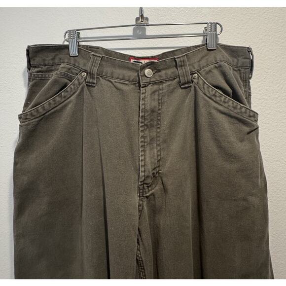Vintage Old Navy Y2K Men’s Size 36 Green Carpenter Workwear Canvas Pants READ - Picture 3 of 13
